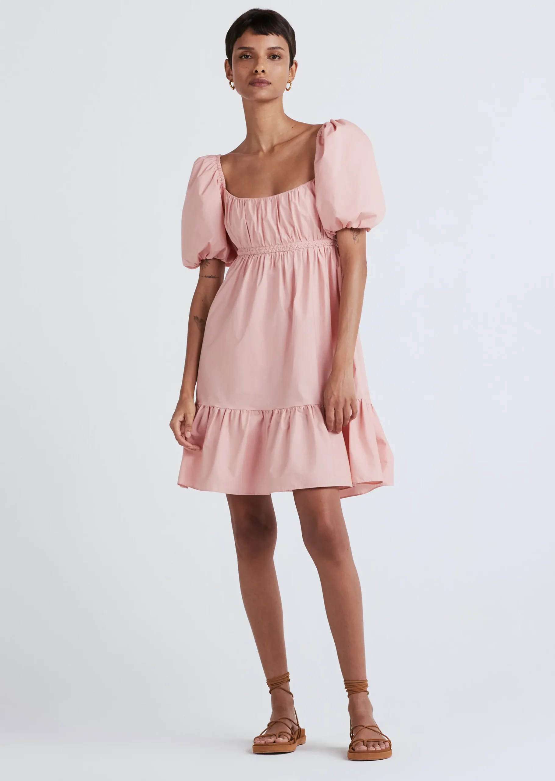 Derek Lam -Ada Balloon Sleeve Rose