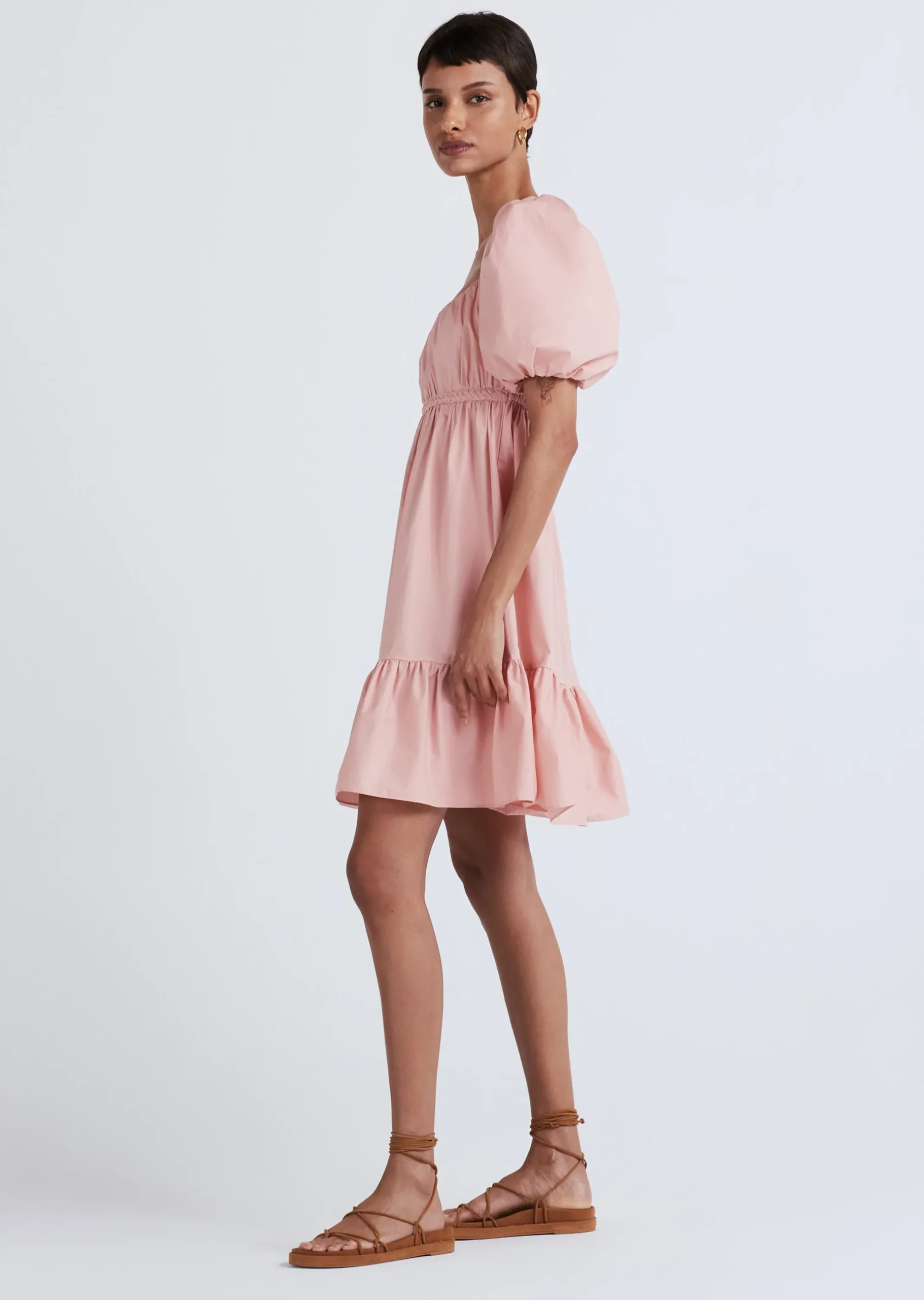 Derek Lam -Ada Balloon Sleeve Rose