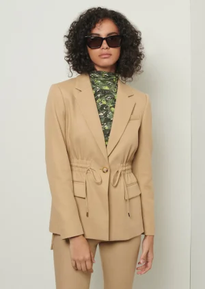 Derek Lam -Arwen Drawstring Jacket Khaki