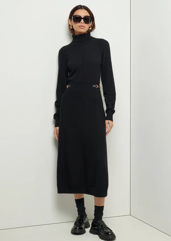 Derek Lam -Becky Sweater Dress Black