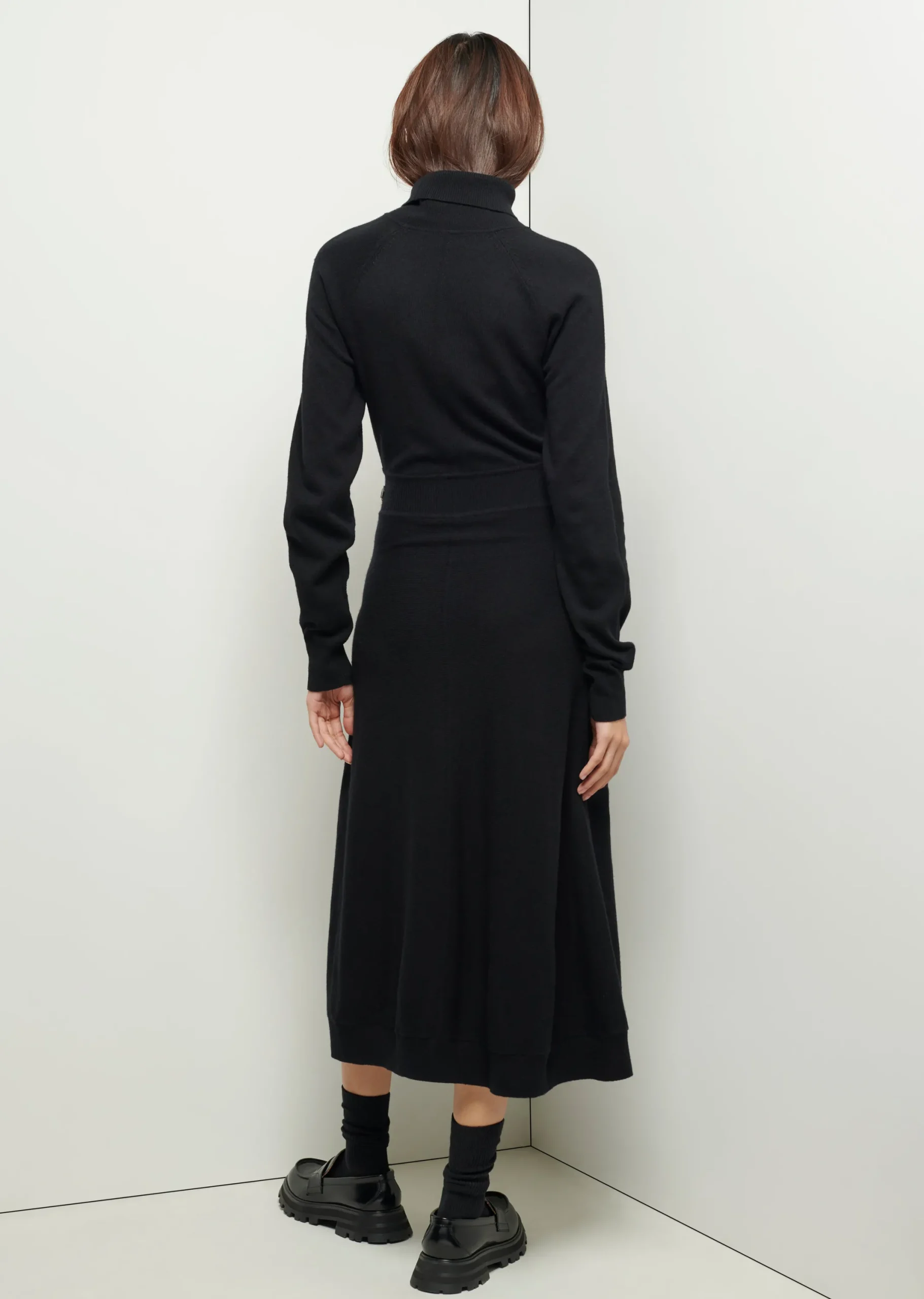 Derek Lam -Becky Sweater Dress Black