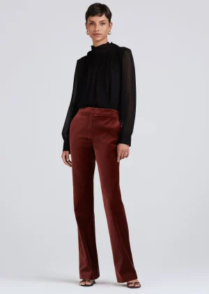 Derek Lam -Blake Flare Trouser Mahogany