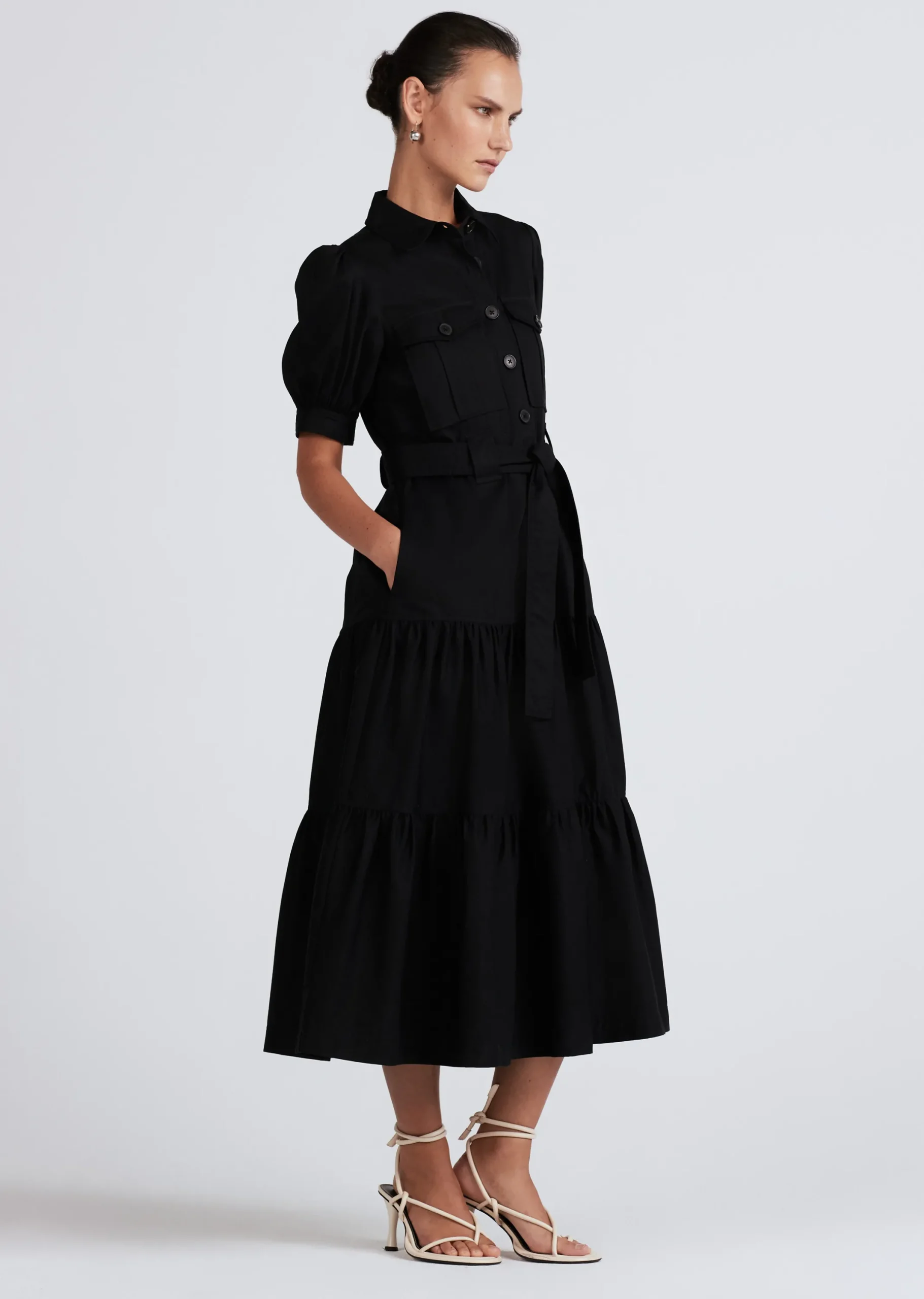 Derek Lam -Buffy Utility Dress Black