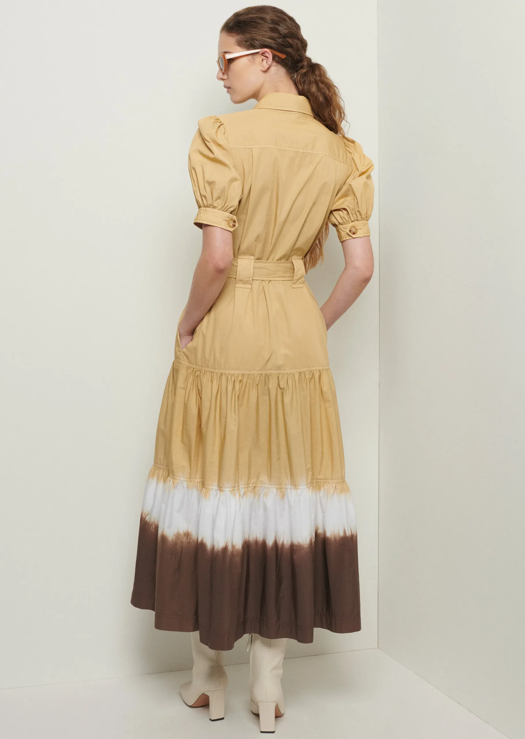 Derek Lam -Buffy Utility Dress Tan-Brown
