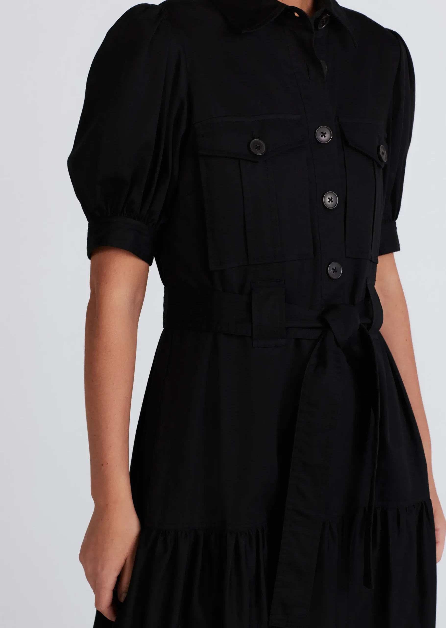 Derek Lam -Buffy Utility Dress Black