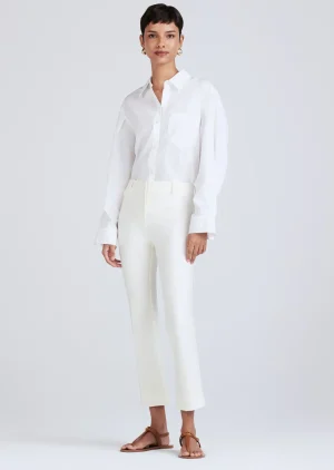 Derek Lam -Crosby Crop Flare Trouser Soft White