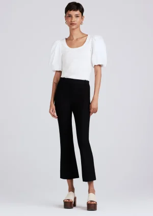 Derek Lam -Crosby Crop Flare Trouser Black