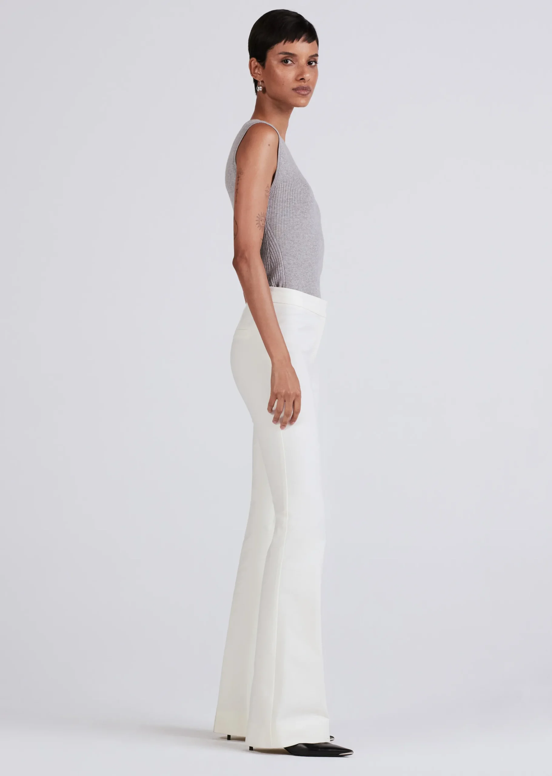 Derek Lam -Crosby Flare Trouser Soft White