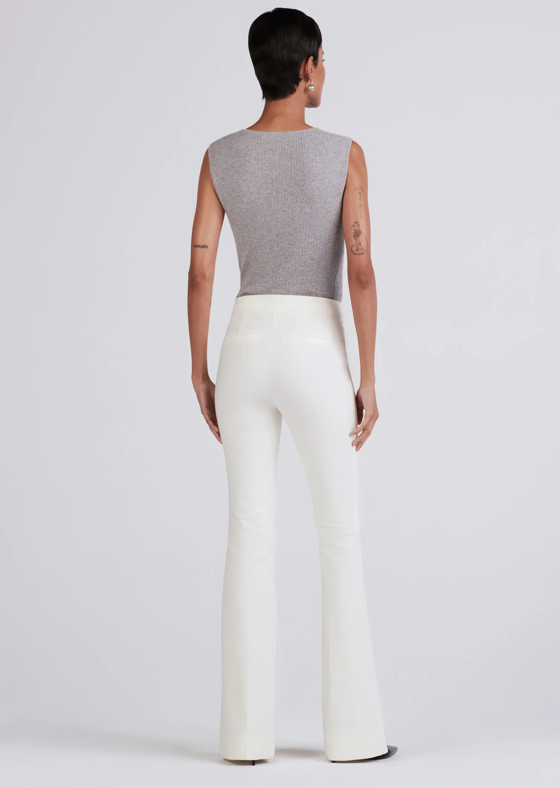 Derek Lam -Crosby Flare Trouser Soft White