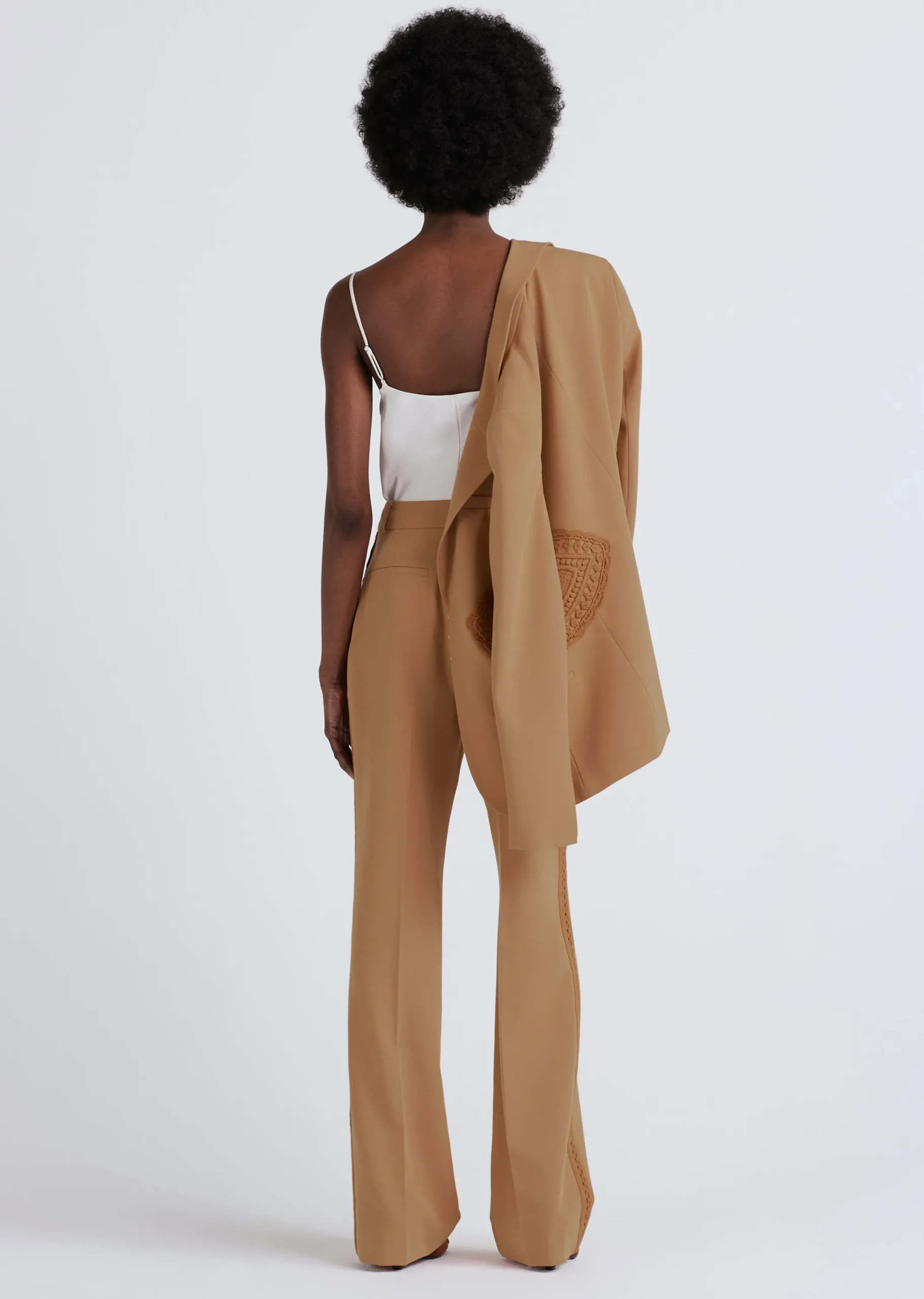 Derek Lam -Delta Wide Leg Trousers Mocha