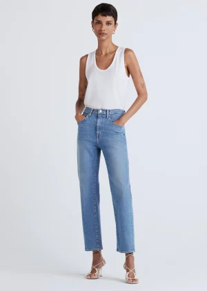 Derek Lam -Drew High Rise Crop Straight Greenwich
