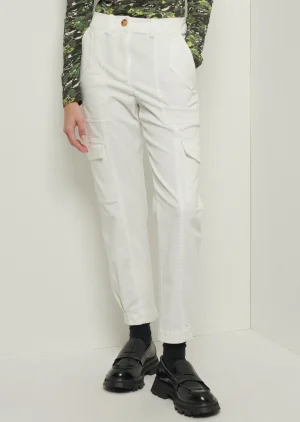 Derek Lam -Elian Utility Pants Washed White