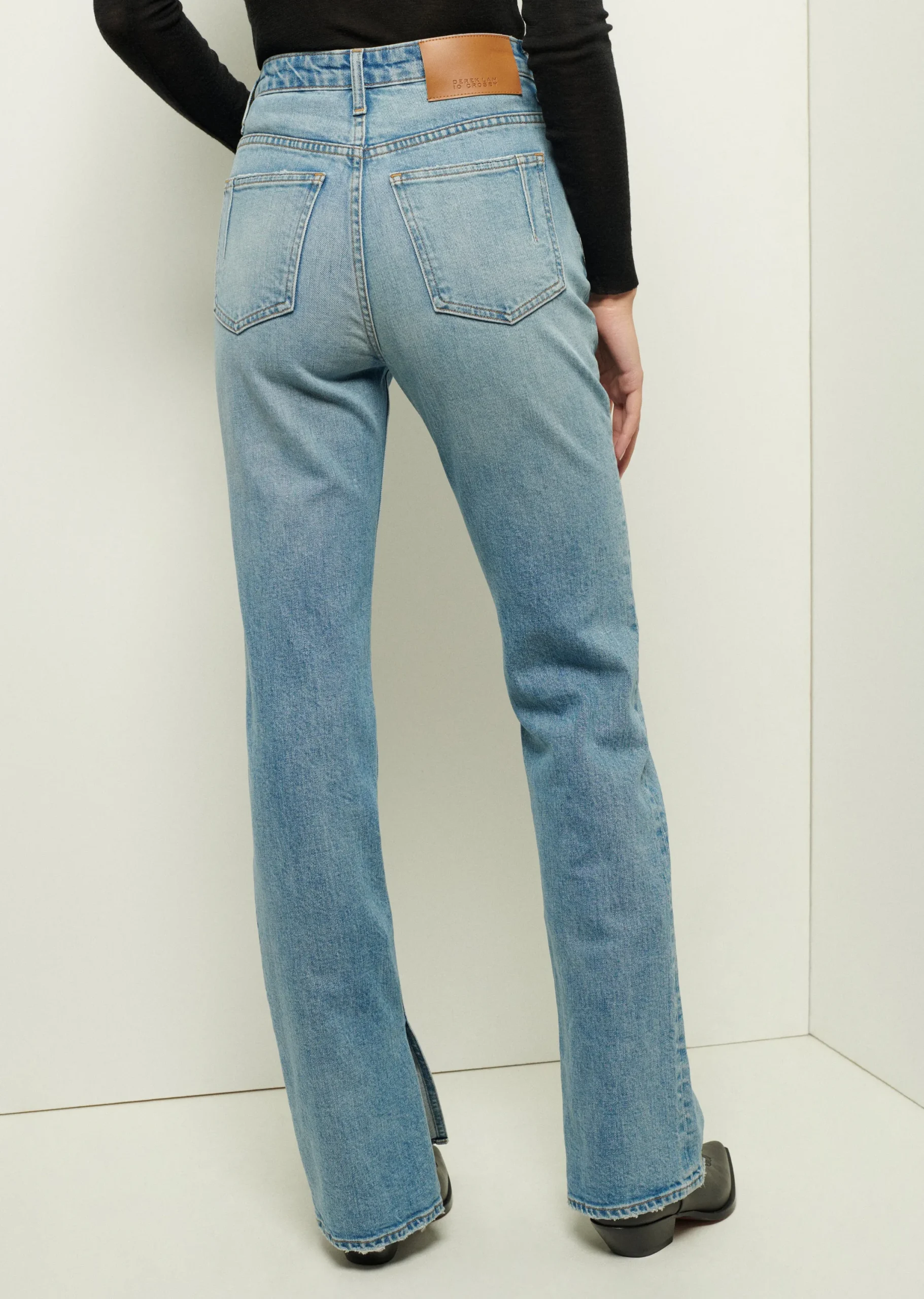 Derek Lam -Frankie Ultra High Rise Straight Leg Jeans Madison Vintage