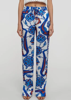 Derek Lam -Jamila Pull-On Pants Royal Multi