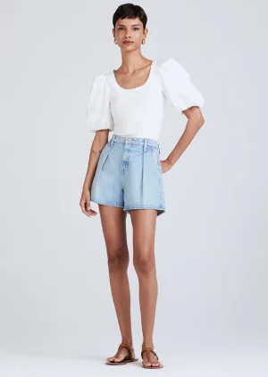 Derek Lam -Josie High Rise Pleated Short Astor Vintage