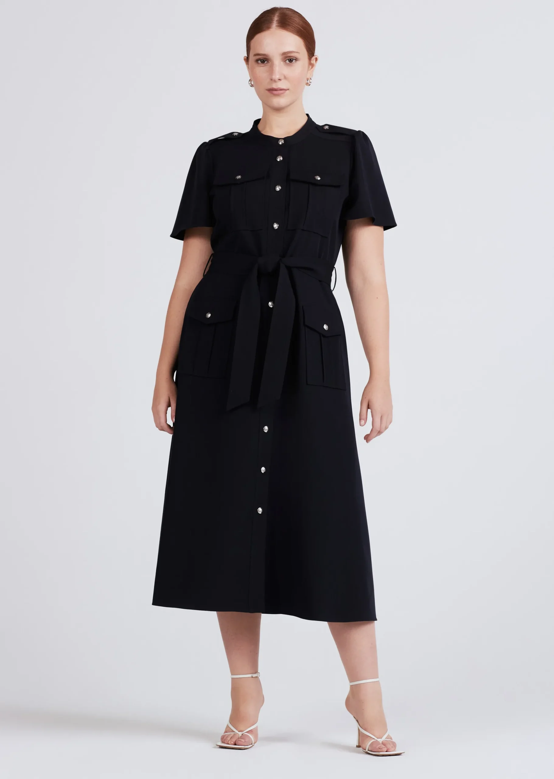 Derek Lam -Judy Utility Shirtdress Midnight