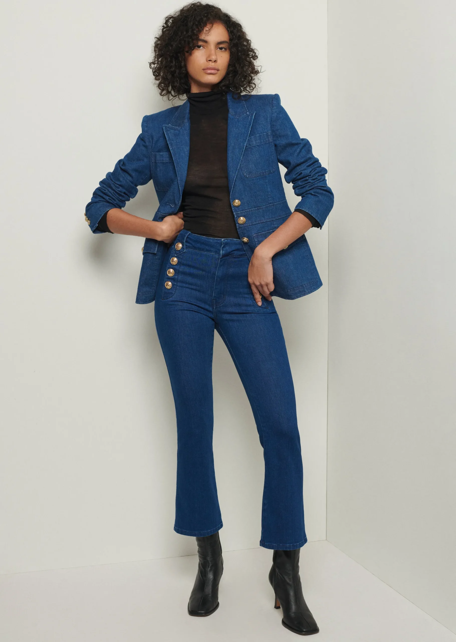Derek Lam -Keith Utility Denim Jacket Dark Wash