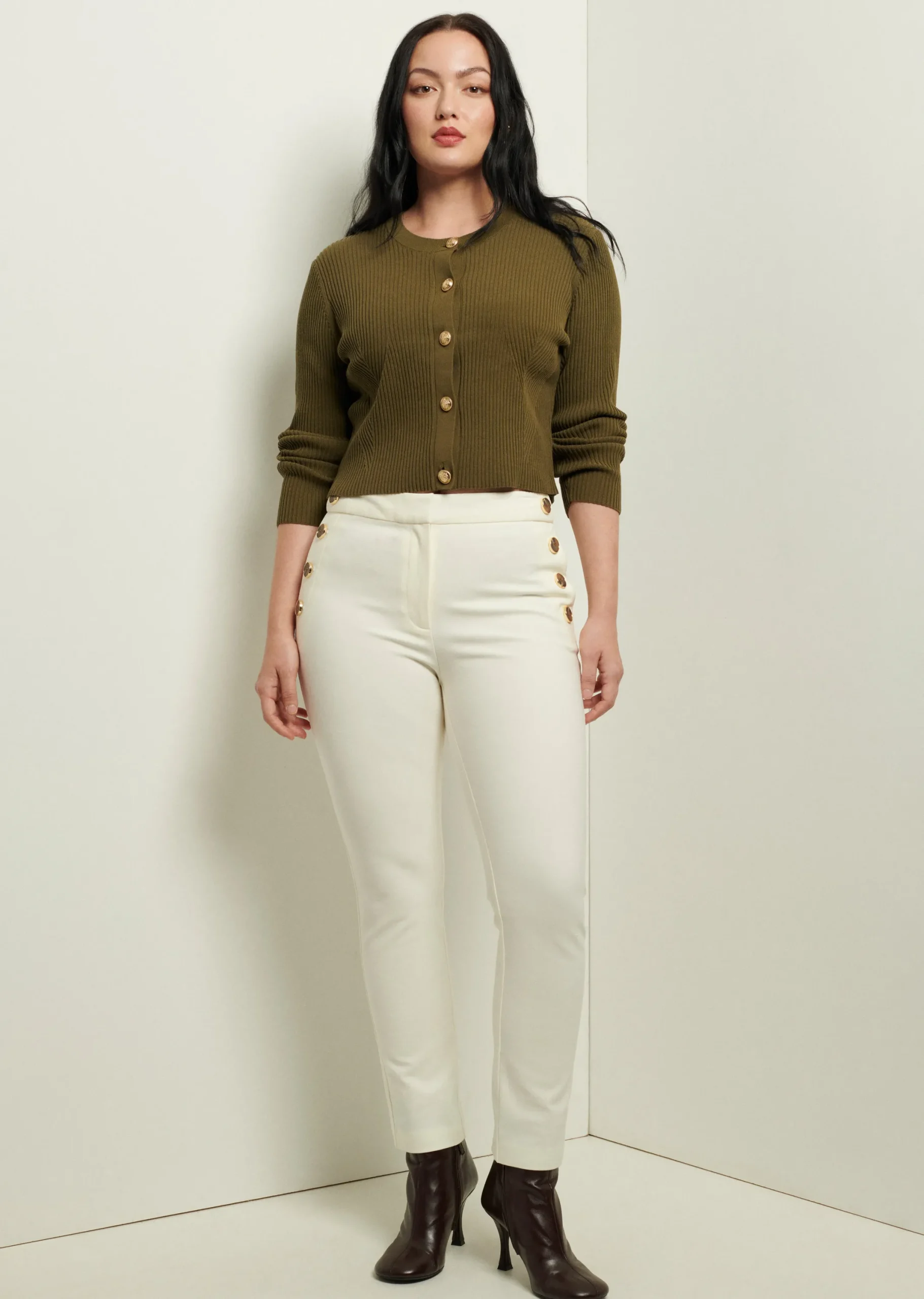 Derek Lam -Kelis Straight Leg Sailor Pants Soft White
