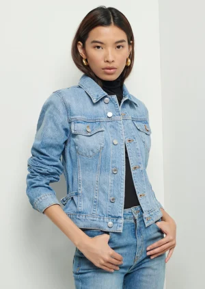 Derek Lam -Kent Denim Trucker Jacket Medium Wash