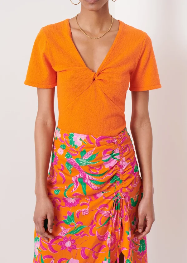 Derek Lam -Leanna Twist Top Orange
