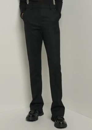 Derek Lam -Lori Slim Pants Black Leopard
