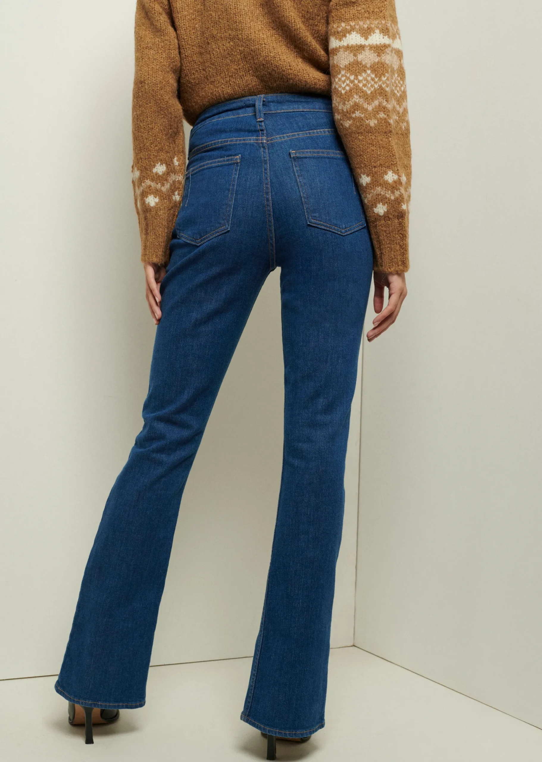 Derek Lam -Lucia Front Slit Jeans Dark Wash