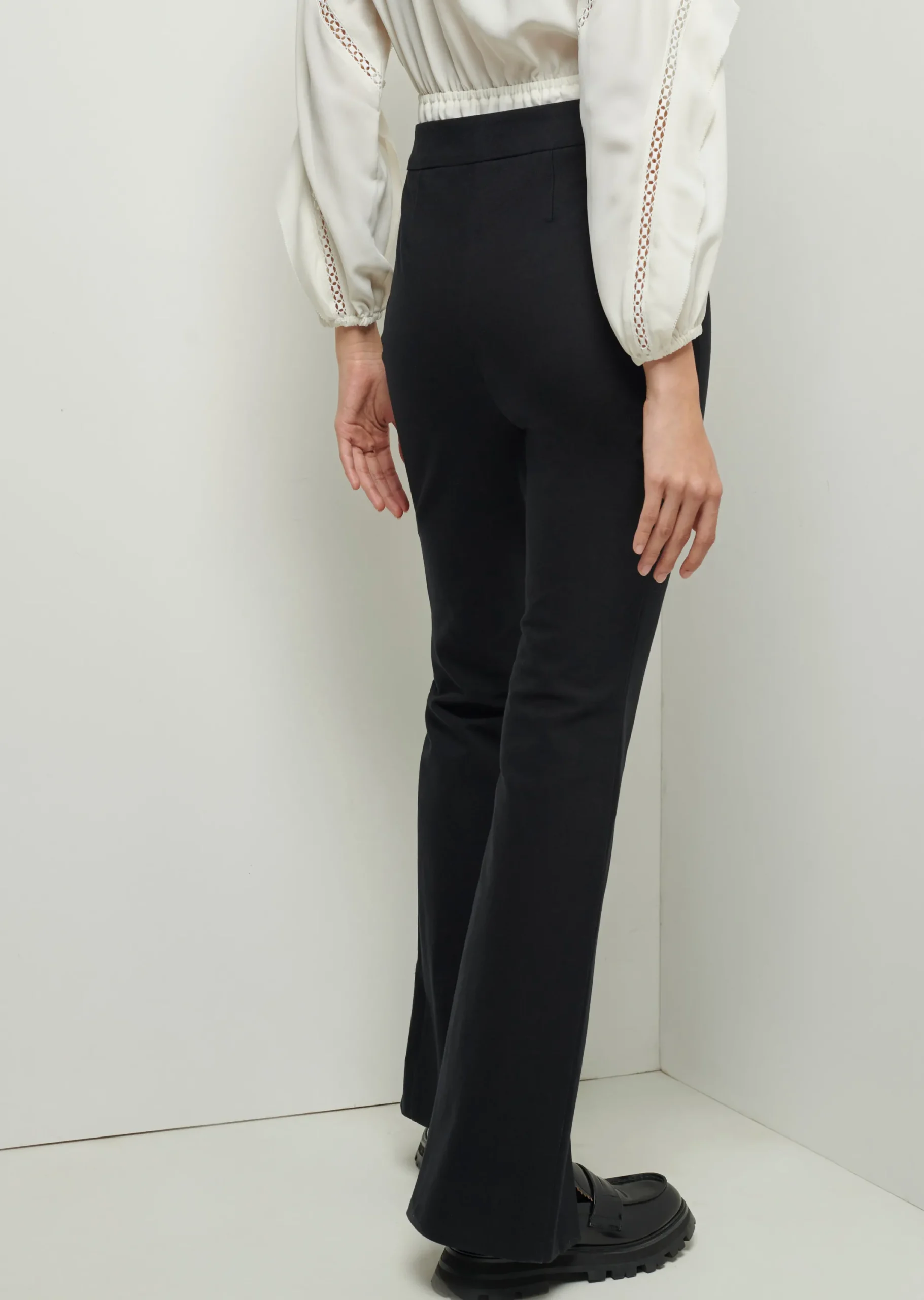 Derek Lam -Lucia Front Slit Trousers Black