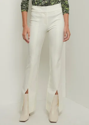 Derek Lam -Maeve Front Slit Trousers Soft White