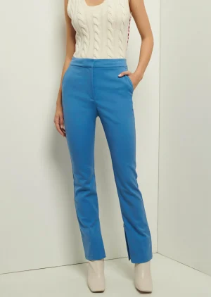 Derek Lam -Malika Slim Slit Pants Light Blue