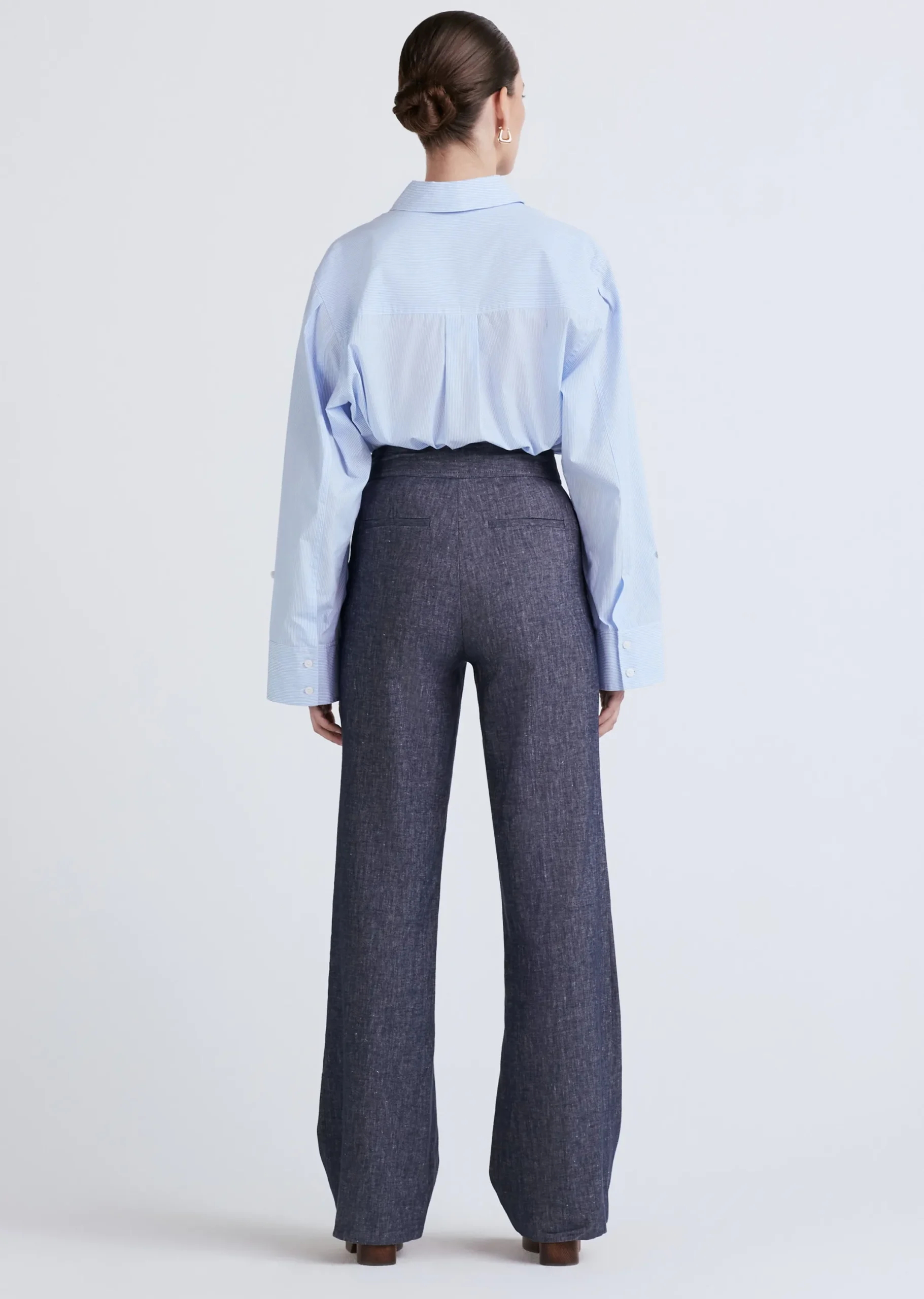 Derek Lam -Massimo Wide Leg Sailor Pants Indigo