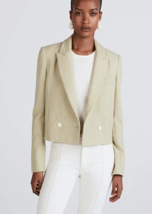 Derek Lam -Milo Double Breasted Crop Jacket Sage