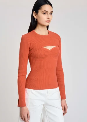 Derek Lam -Nessa Bolero Cami Set Coral