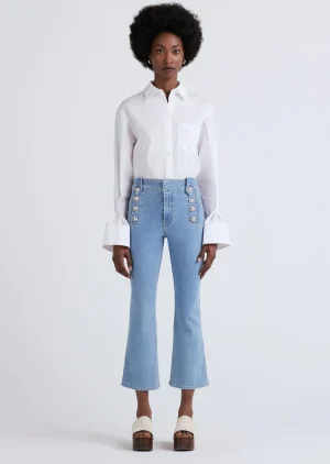 Derek Lam -Robertson Crop Flare Jeans Dover Light