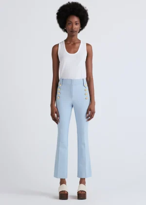 Derek Lam -Robertson Crop Flare Trousers Powder Blue