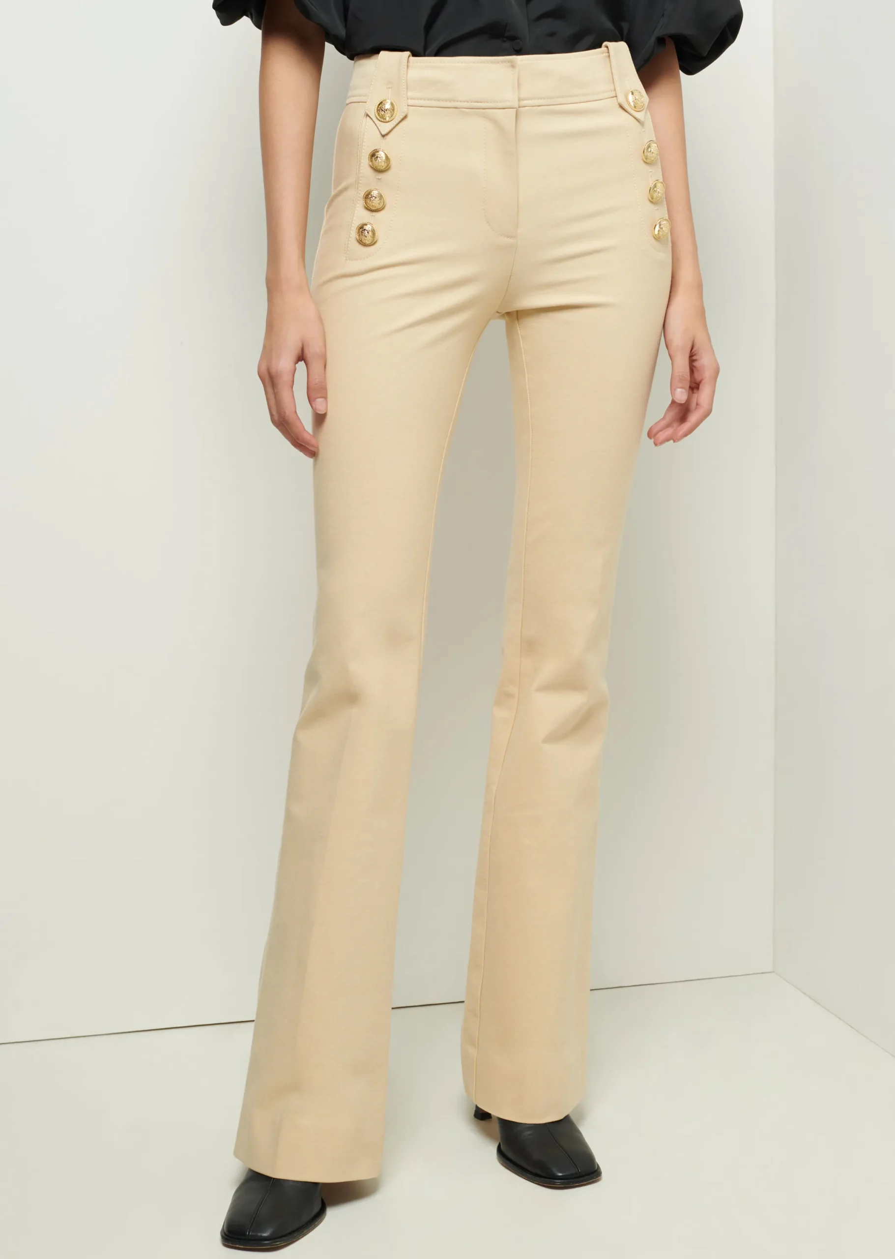 Derek Lam -Robertson Flare Trousers Light Khaki