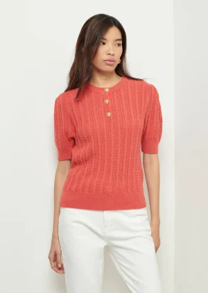 Derek Lam -Shea Puff Sleeve Top Rose