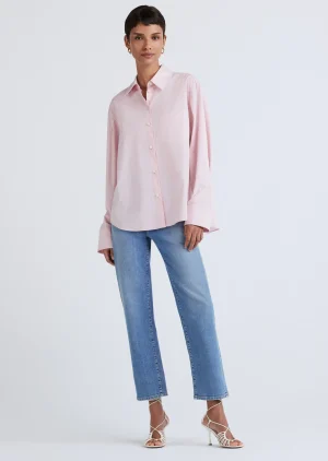 Derek Lam -Wesley Button Front Shirt Light Pink